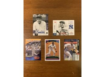 Lot Of 5 Baseball Trading Cards NY Yankees