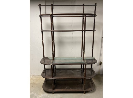 Etagere With Glass Shelves