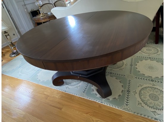 Gorgeous Round American Empire Table Extends With 5 Leaves