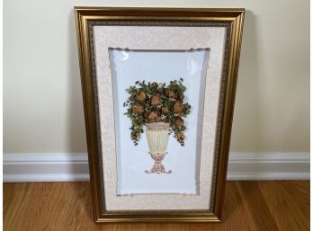 Shadowbox With Dried Roses