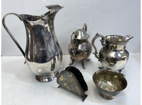 Lot Of 5 Silver Plate Pieces