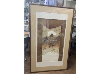 Beautifully Framed Monochromatic Lithograph Signed And Numbered