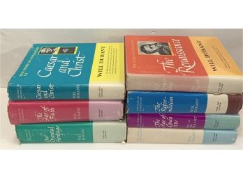 Lot Of 7 The Story Of Our Civilization Books By Will Durant