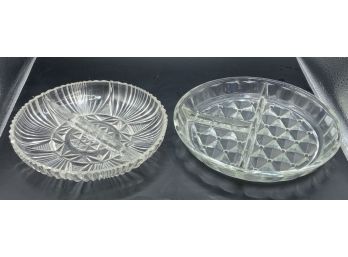 Lot Of 2 Glass Dishes