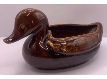 Hull Auburn Ceramic Duck Bowl