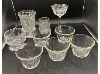 Lot Of Miscellaneous Glassware Including Fostoria Chintz