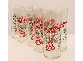 Lot Of 9 Planters Punch Glasses