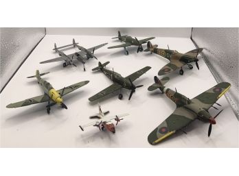 Lot Of 7 German WW2 Model Airplanes From The 1960s