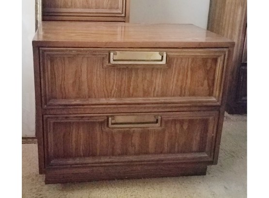 Mid-Century Drexel End Table With 2 Drawers - Table #2