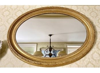 Oval Mirror In Gilded Frame