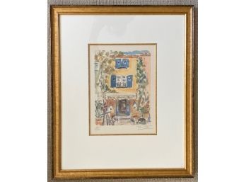 Signed Watercolor - French Storefront