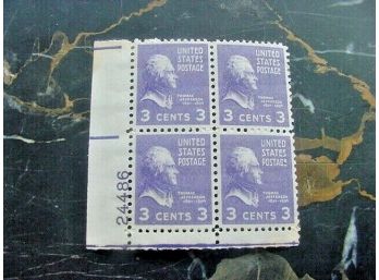 Scott 807 ~ US Postage Stamp Plate Block, MNH  ITEM A
