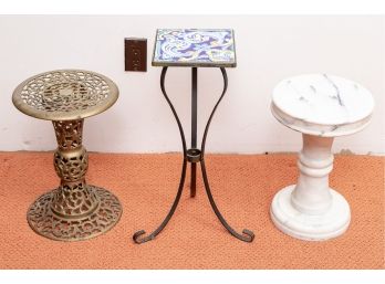 A Group Of Three Vintage Stands