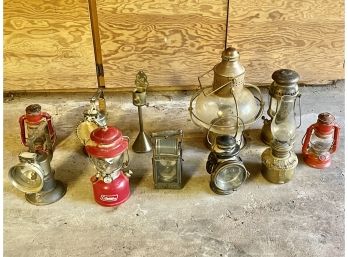 Group Of 11 Antique / Vintage Lanterns