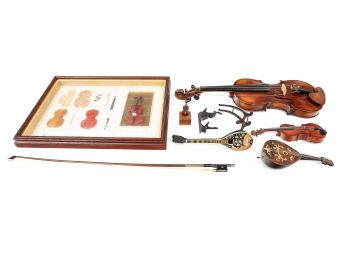 Violin Group, With Miniature Mandolin Collection