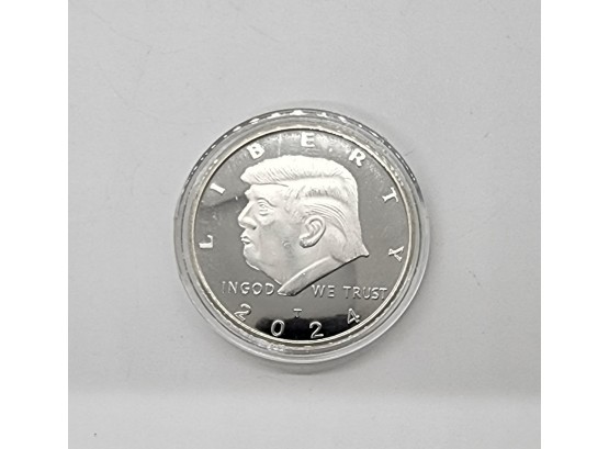 President Trump 2020 Silver Tone Liberty Coin