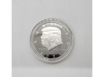 President Trump 2020 Silver Tone Liberty Coin