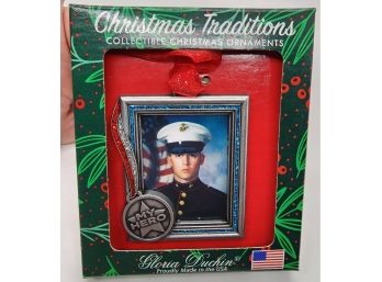 Gloria Duchin Military Frame Christmas Ornament