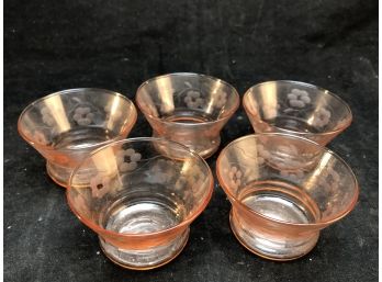 Depression Glass Dessert Cups