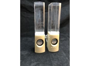 Pair Of Water Fountain Bluetooth Speakers