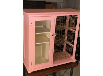 Beautiful Pink Storage Cabinet