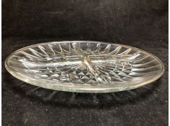 Divided Glass Appetizer Tray