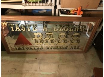Taste A Legend Bass Imported English Ale Mirror Sign