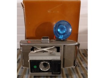 Vintage Early 1960's Polaroid J66 Land Camera With Case