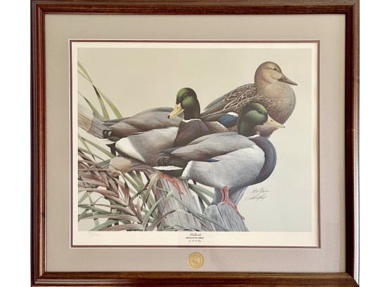 Ducks Unlimited 96/97 'mallards' Medallion Series Limited Edition Giclee Print By Art La May