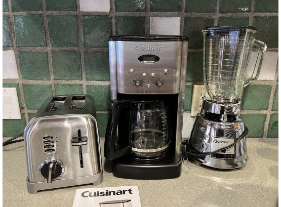 Cuisinart Toaster, Coffee Maker And Osterizer High Power Blender