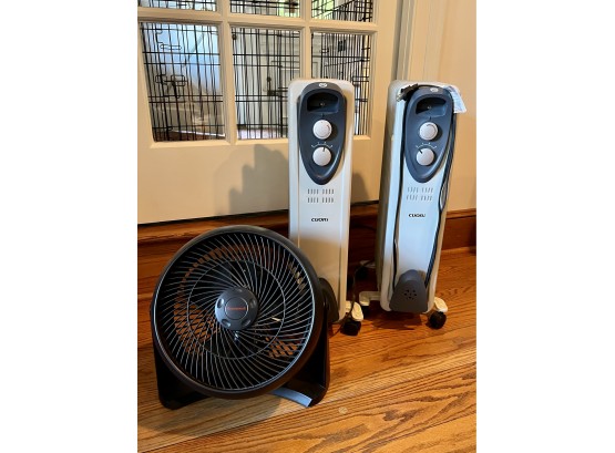 Cuori Portable Electric Room Heaters And Honeywell Fan