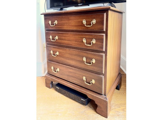 Henkel-Harris Genuine Mahogany Dresser With Brass Drop Handle Pulls