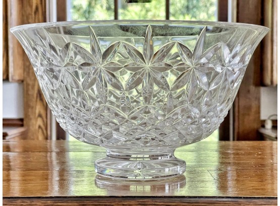 Brilliant Cut Waterford Crystal Pedestal Bowl