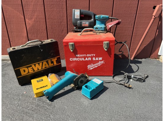 Assorted Top Brand Home Improvement Power Tools - Sander, Saws, Drills And More