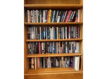 Entire Bookcase Of Hardbound Classic Books And Novels - Upstairs Hallway