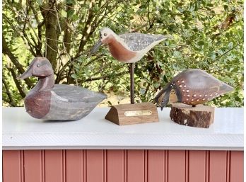 Collection Of Early Vintage And Reproduction Decoys
