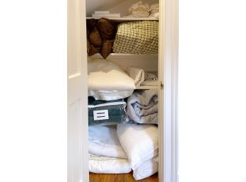 Entire Linen Closet - Duvet, Blankets, Sheets And More