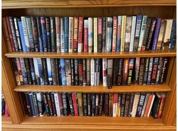 Entire Bookcase Of Hardbound Classic Mysteries And Novels - Upstairs Hallway