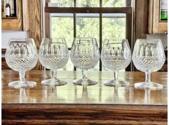 Set Of 5 Waterford Colleen Pattern Brandy Snifters