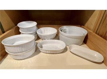 Assorted White Corningware