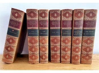 Rare Antique Scott's Waverley Novels Volumes 1-7