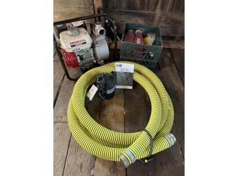 Honda WB20XT Industrial Generator And Water Pump With Hose Attachments