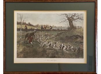 1900's Reproduction Louis Wolff Framed Print 'a Kill In The Open'