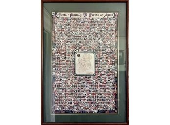 Irish Family Coats Of Arms Framed Collage Poster