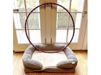 Cozy Frisco Brand Dog Bed And Hula Hoop Toy Combo