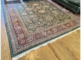Hand Knotted Vintage Flat Weave Oriental Rug With Fringe