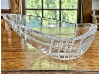 Villeroy & Boch Freeform Crystal Bowl With Frosted Accents