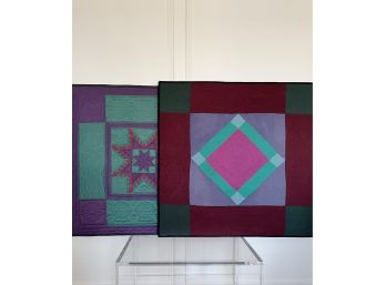 A Pair Of Amish Quilt Wall Hangings - Group A