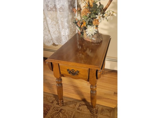 Drop Leaf End Table # 2.  Solid Wood And Great Condition.