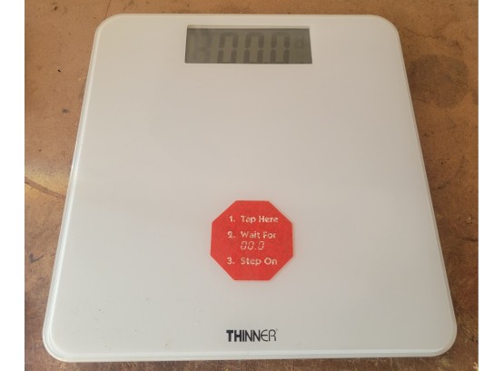 Thinner Digital Scale.  Can't Go Wrong For This Price.          .           (Loc: Garage Shelf 1)